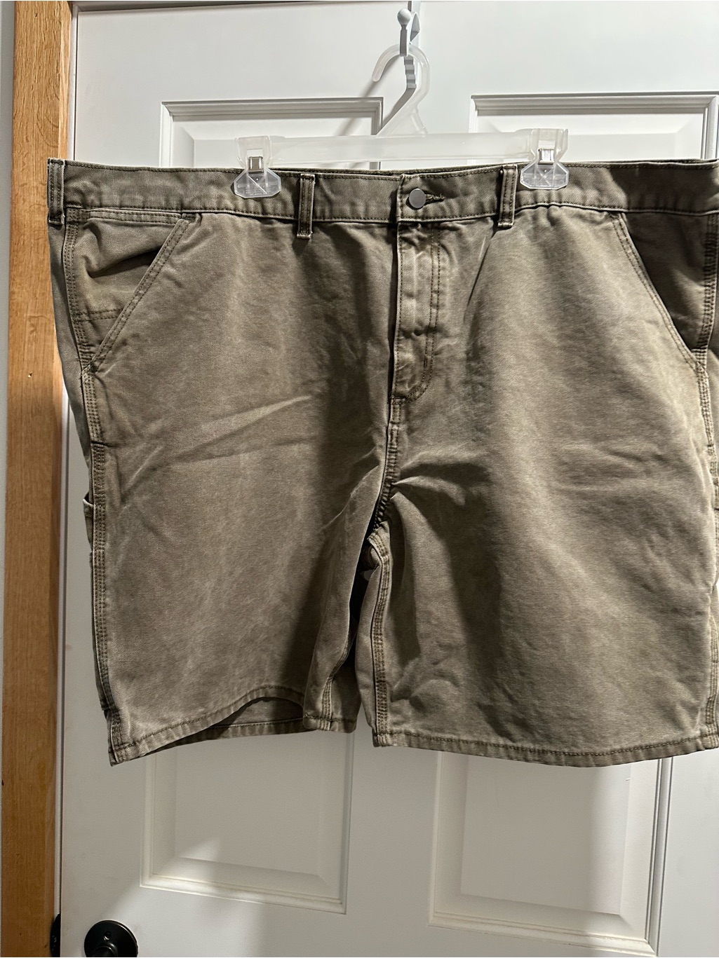 No Boundaries Men's Olive Flat Front Casual Shorts